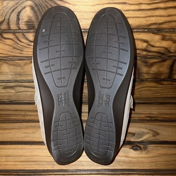 SAS Roamer Sage‎ Womens 11.5 Narrow Mary Jane Comfort Khaki Suede Leather NEW - Picture 9 of 9